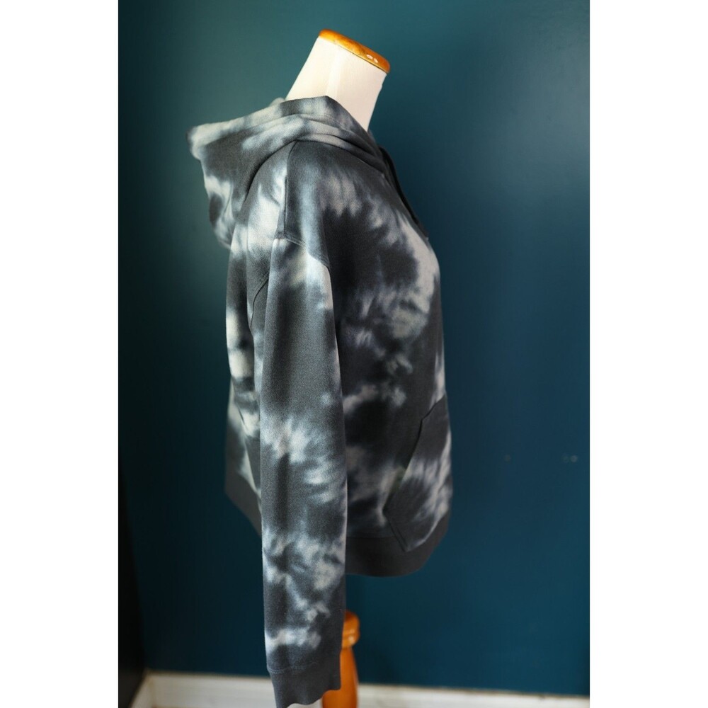 Champion Women's Black/Grey Tie Dye Pullover Hoodie Spellout Soft Large - Picture 6 of 9